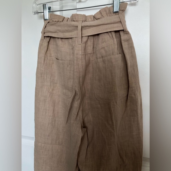 Vici Top Notch High-Rise Woven Paperbag Belted Trousers | S - Picture 7 of 9